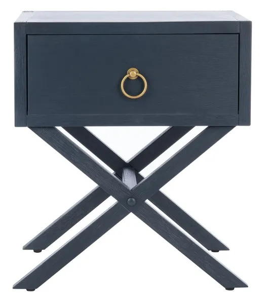 Sadie 1 Drawer Nightstand - Navy