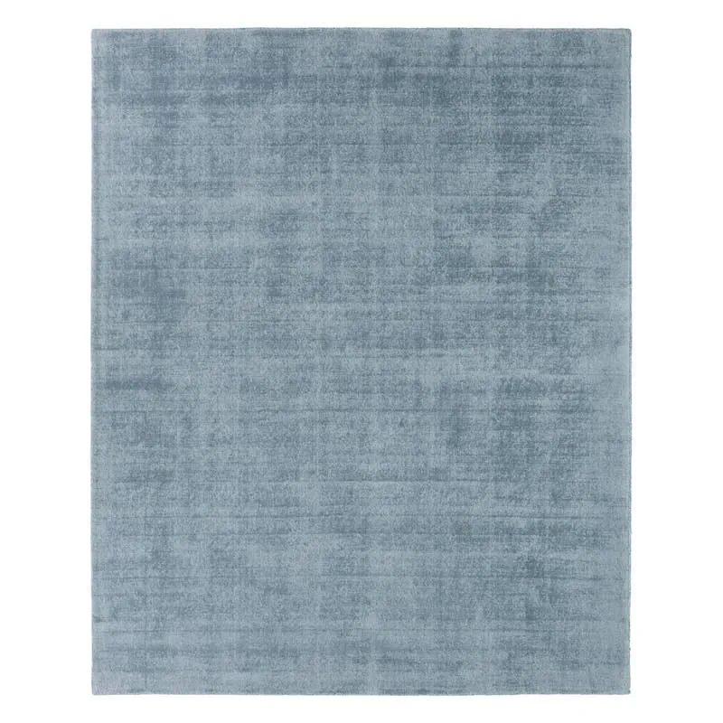 Arcus FTR08 Handmade Solid Blue Area Rug (8'6"x11'6")