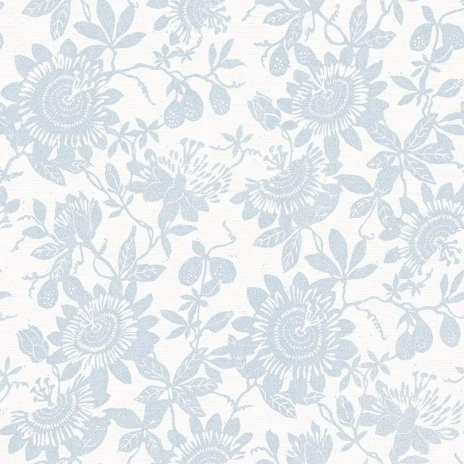 Helen Light Blue Floral Trail Wallpaper