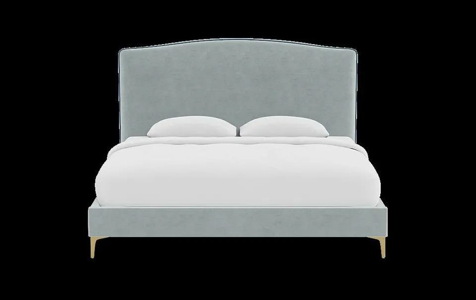 Celia Upholstered Bed with Contrast Piping