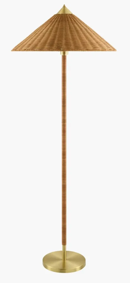 Selvaya  Plated 64"H x 24"W x 24"D Accent Floor Lamp