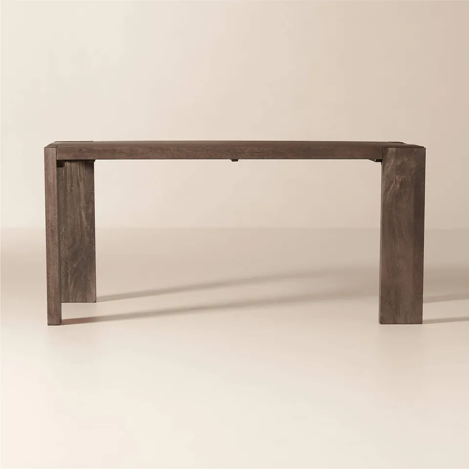 Blox 63" Rectangular Brown Wood Dining Table