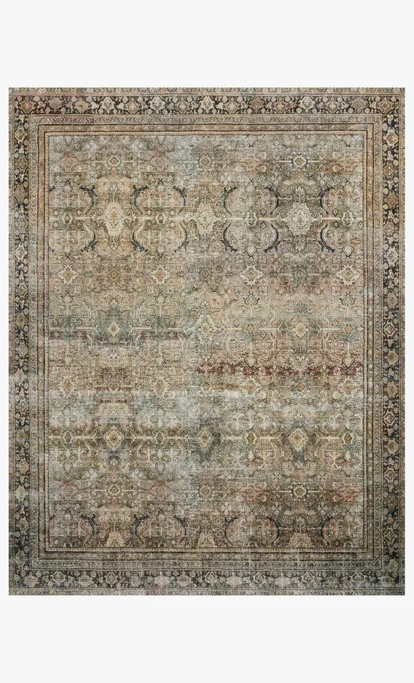 Layla LAY-03 Olive / Charcoal 5'-0" x 7'-6"