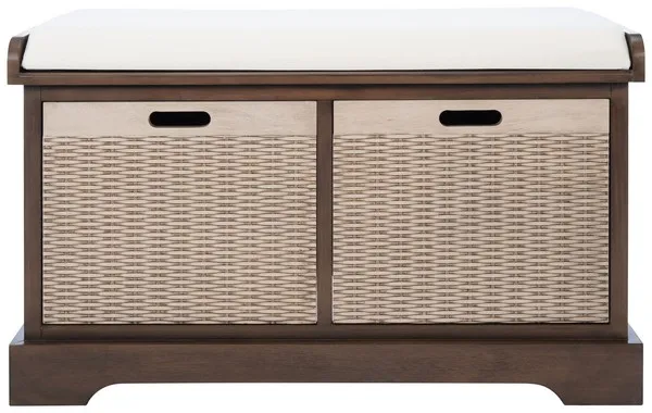 Landers 2 Drawer Cushion Bench - Brown