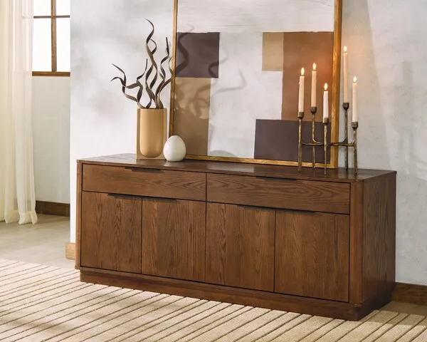 Gabrietta 2 Drawer Wood TV Stand