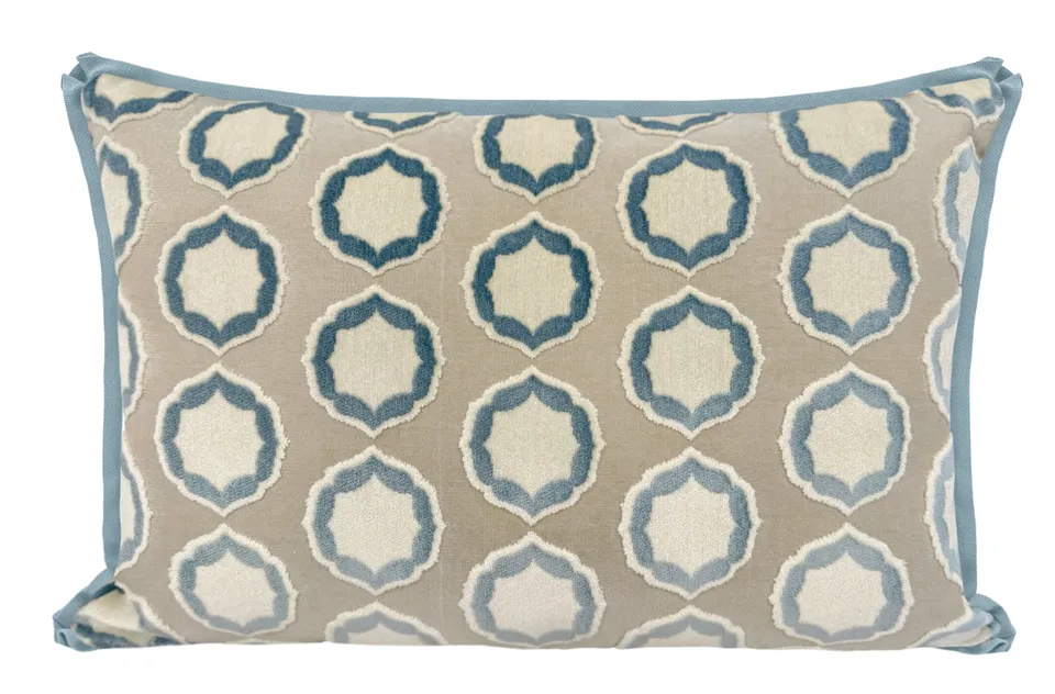 TIANA // CIEL + IVOIRE | MANUEL CANOVAS - LITTLE LUMBAR 12" X 18" / CORDING / Basil