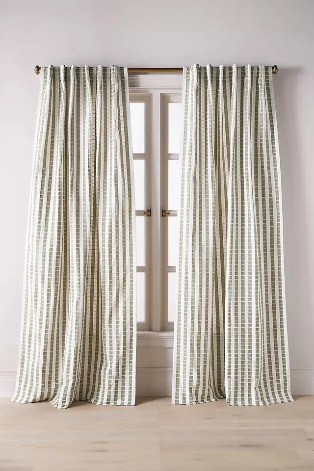 Cotton Woven Stripe Curtain