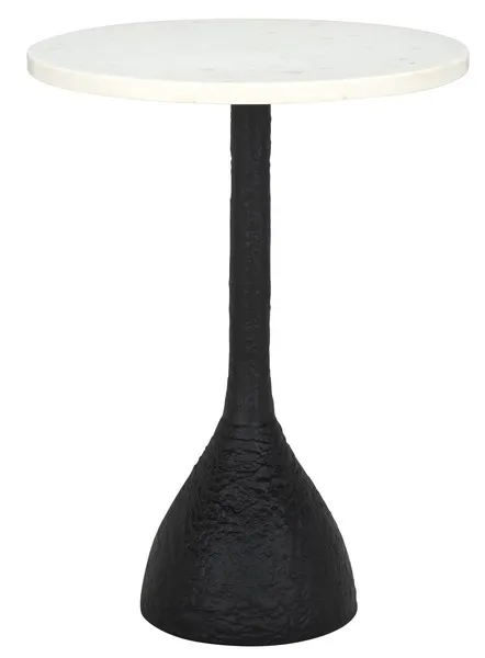 Avanni Side Table - Black / Ivory