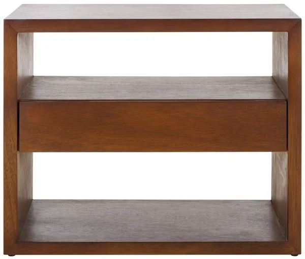 Munson 2 Shelf 1 Drawer Nightstand - Natural