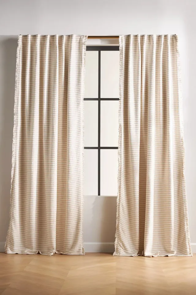 Luxe Linen Blend Woven Blackout Curtain