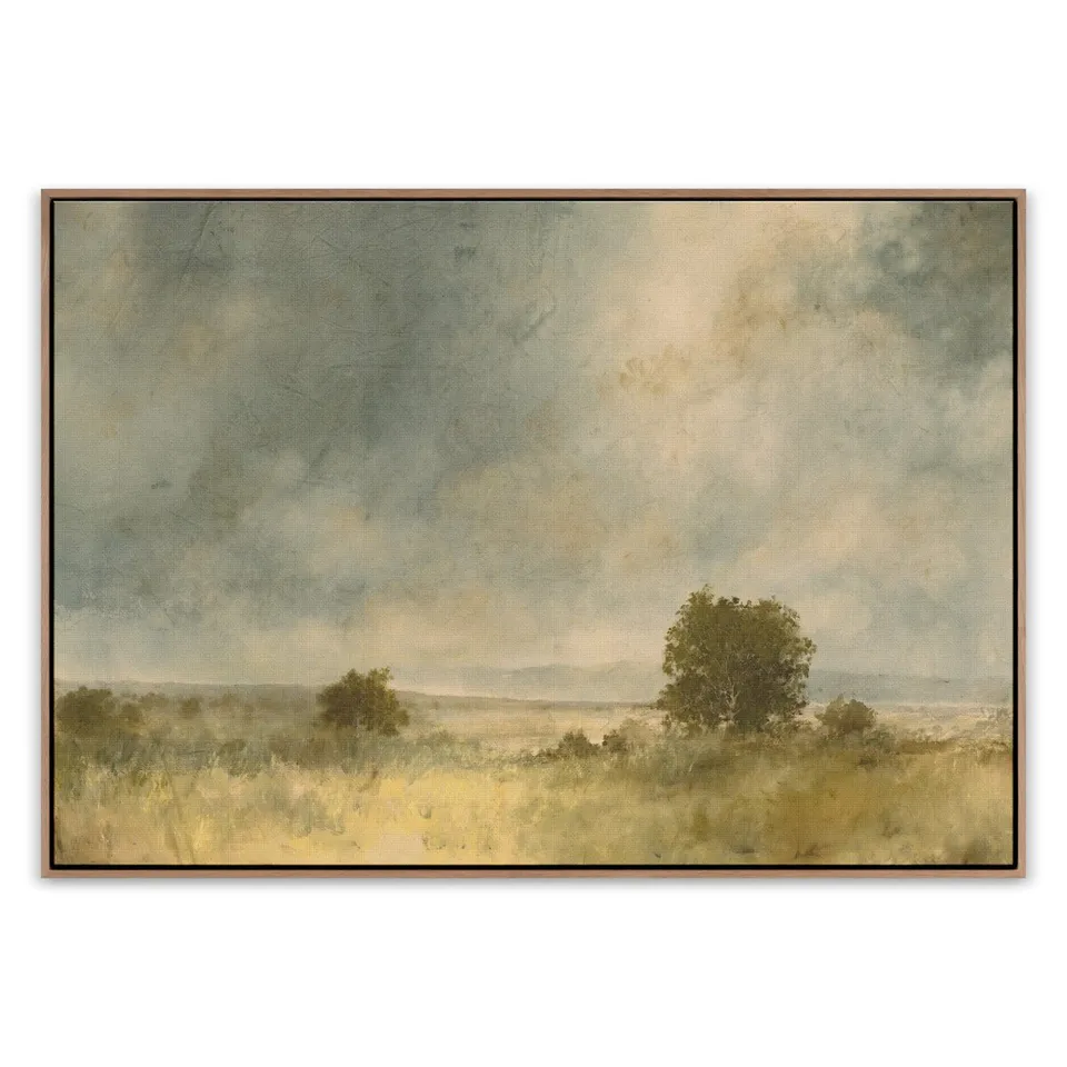 Blue Splendor by Aileen Fitzgerald - White Oak Floater