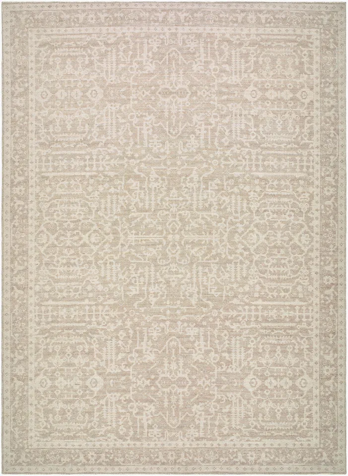 Athiyo Beige Indoor 9'1" x 12' Machine Woven Rug