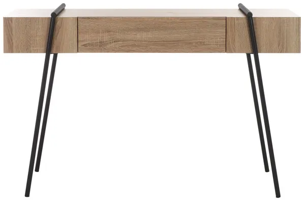 Margaux Console Table - Light Gray Oak / Black