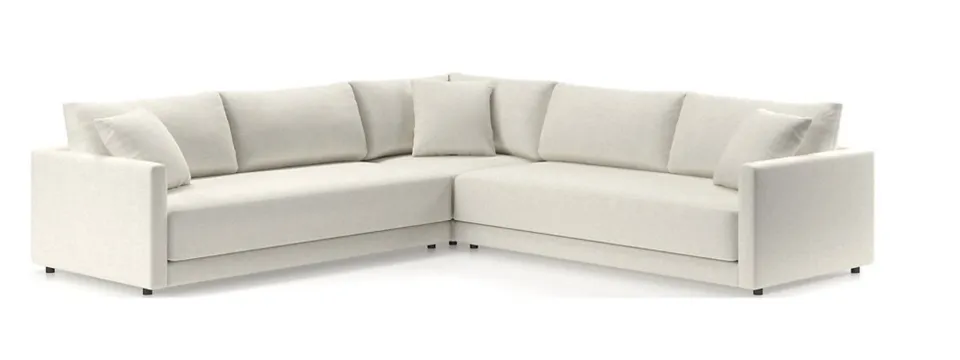 Gather Deep 3-Piece L-Shaped Bench Sectional Sofa
