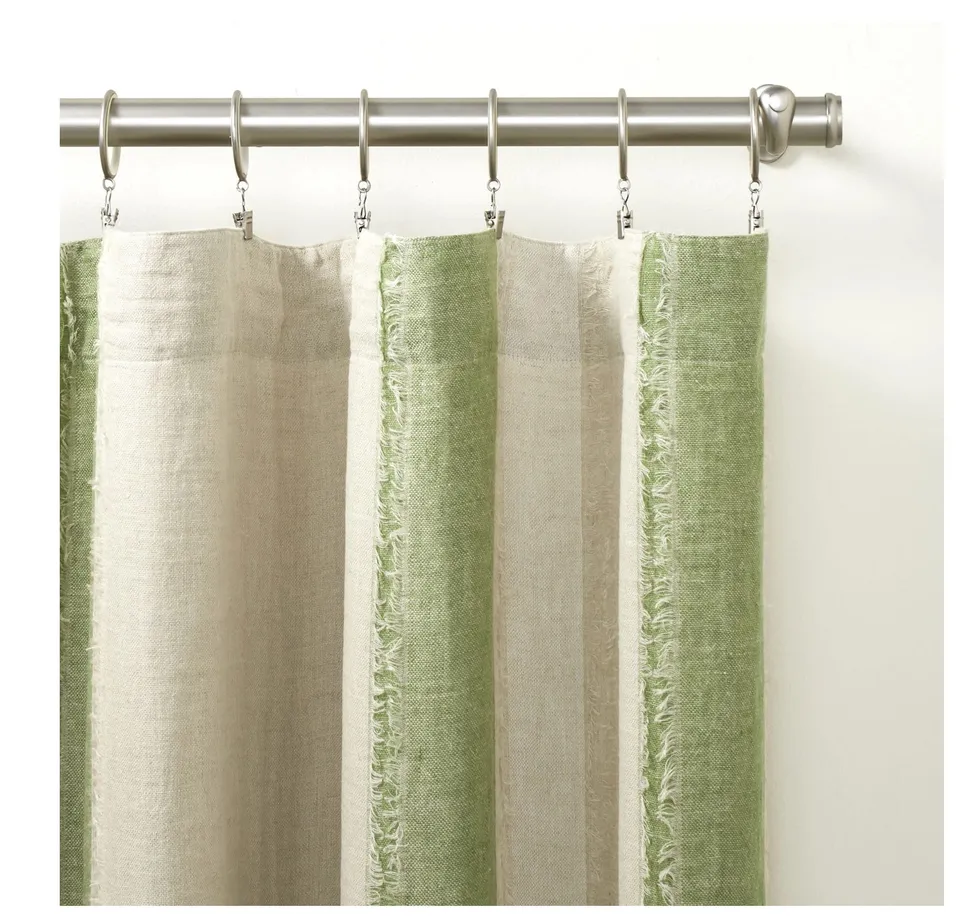 Moon Hills Linen Olive Curtain Panel