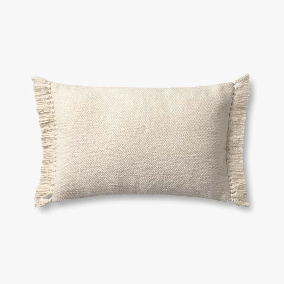 Magnolia Home by Joanna Gaines x Loloi Jett Ivory 13'' x 21'' Cover w/Down