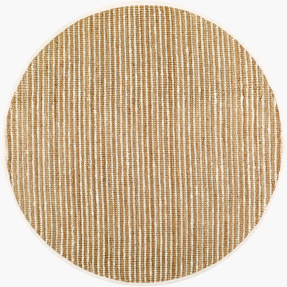 Boucle Beige Indoor 8' x 8' Handmade Rug