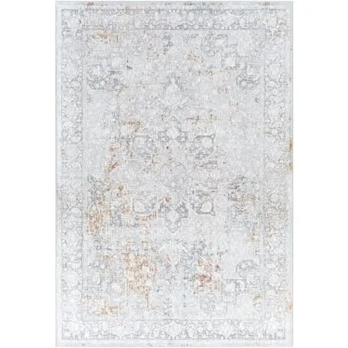 Carmel Gray Indoor 5' x 7'3" Machine Woven Rug