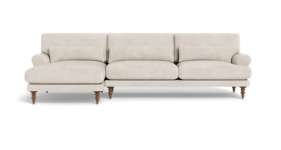 Maxwell Sectional Sofa with Chaise by Apartment Therapy - Limestone