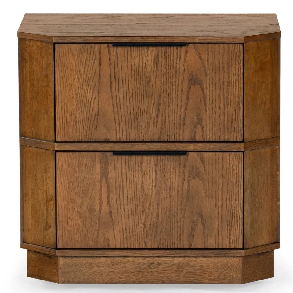 Aerilyn 2 Drawer Nightstand - Medium Oak