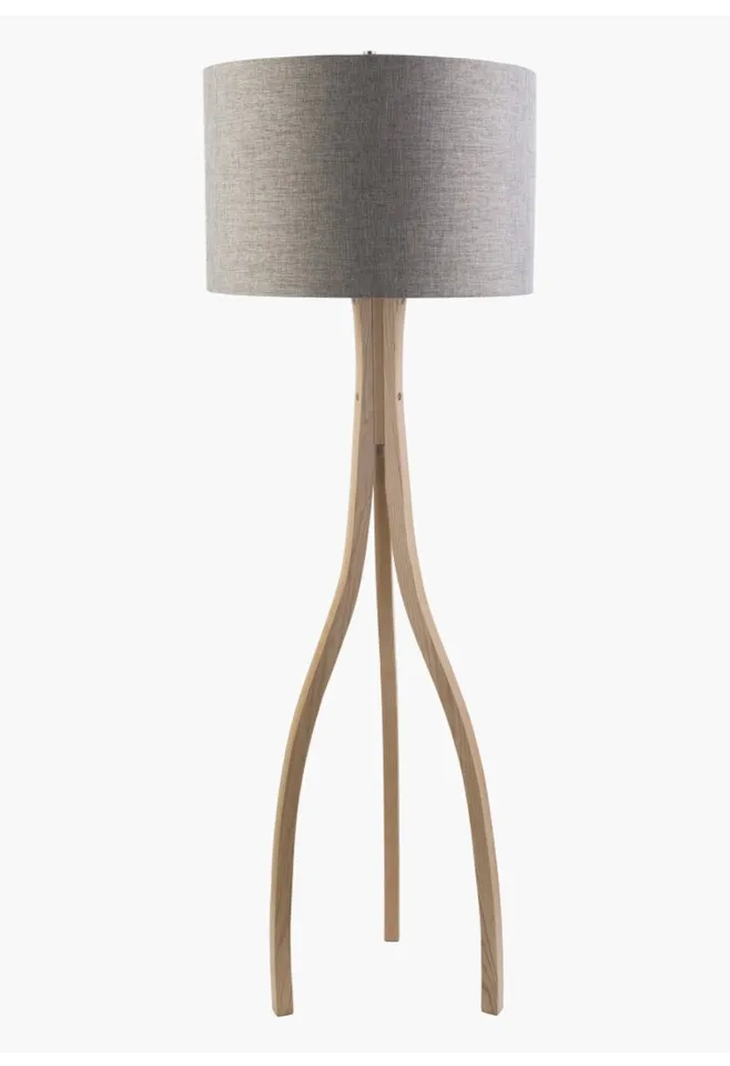 Duxbury  Natural 60"H x 20"W x 20"D Accent Floor Lamp