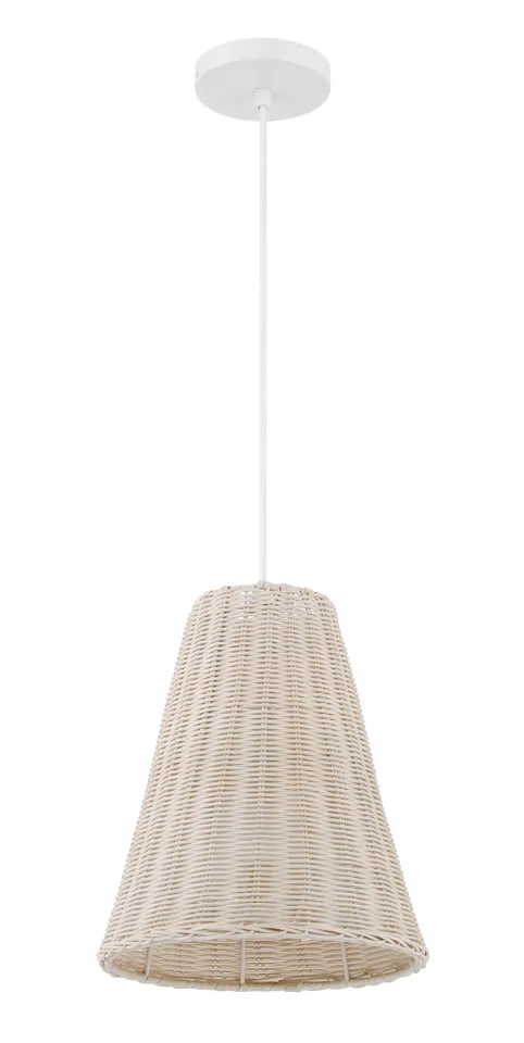 Sonoma Pendant | 10.25" | White Wicker