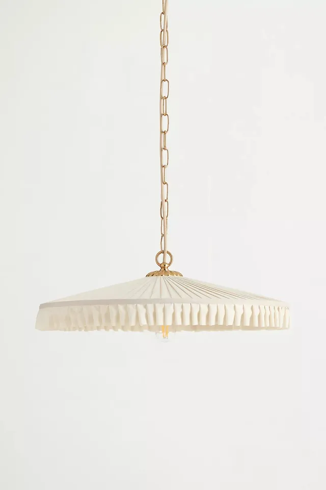 Stefanie Pleated Silk Pendant