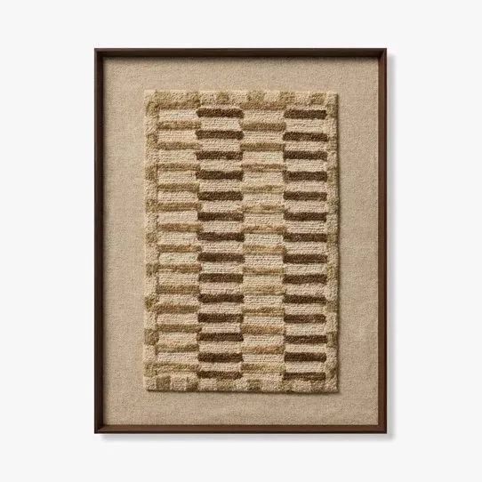 Amber Lewis x Loloi Descanso Ivory / Beige 2'-8" x 3'-6" Wall Art