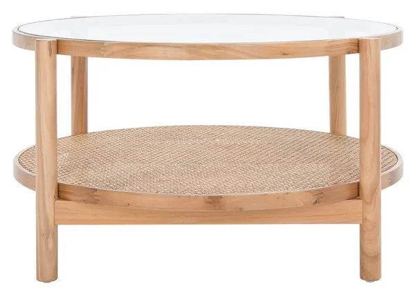 Karyna Rattan And Glass coffee Table
