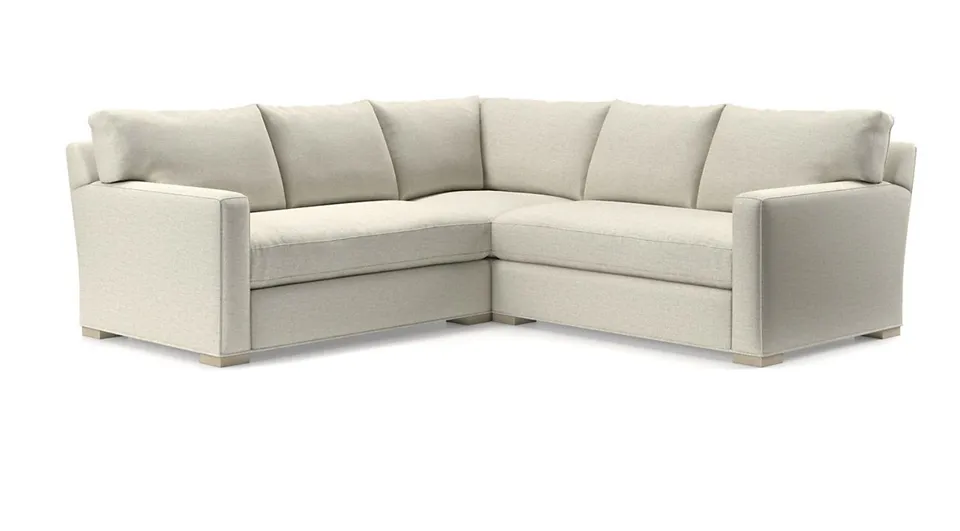 Axis 3-Piece L-Shaped Bench Sectional Sofa