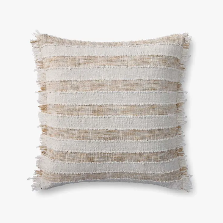 Loloi Not Named Beige / Ivory 22'' x 22'' Cover Only
