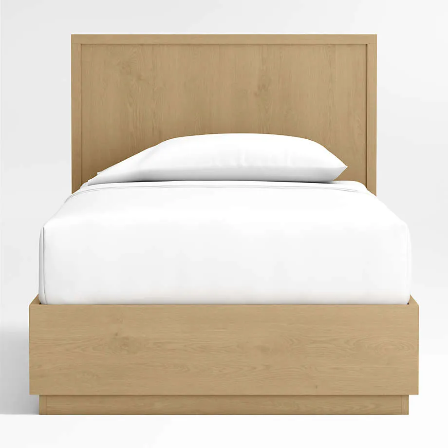 Oliver Natural Wood Kids Twin Storage Bed