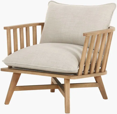 Arco Linen 34"H x 35"W x 36"D Accent Chair