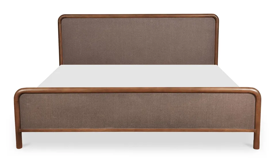 Rye King Bed Warm Brown (back in stock 9/26)