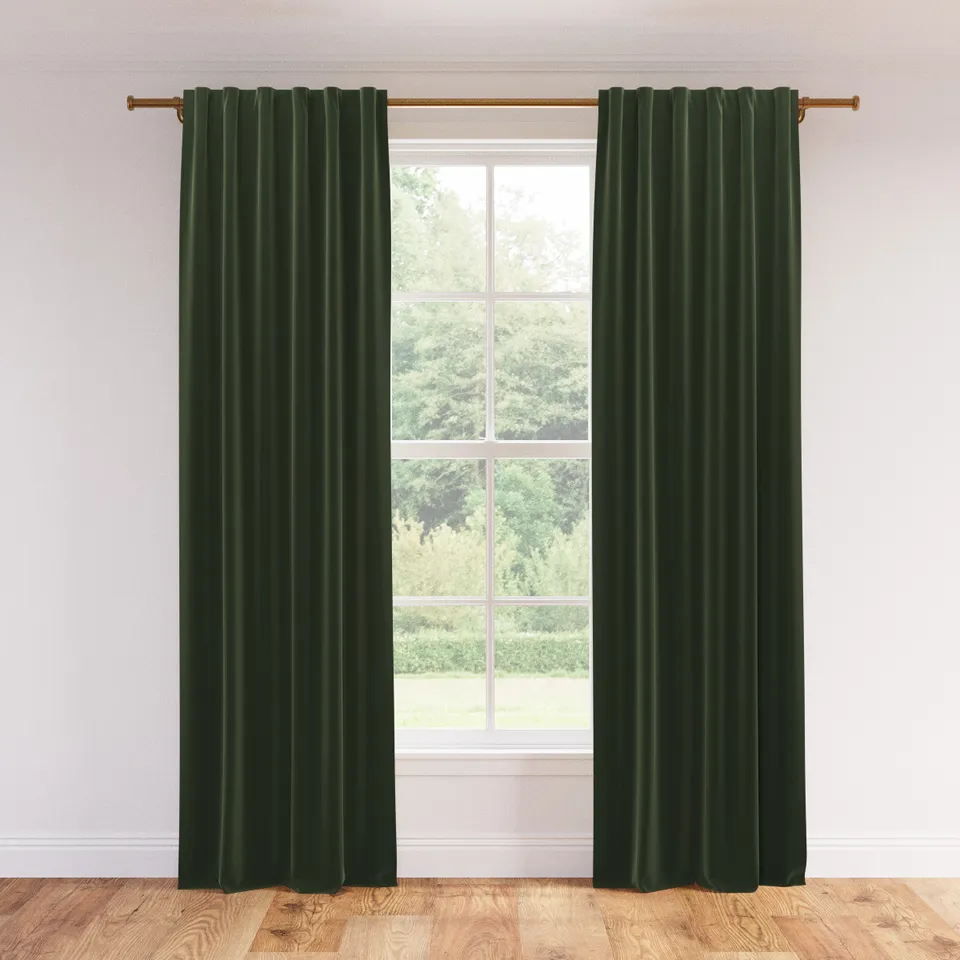 Velvet Curtain, Essex Performance Velvet, 50" x 108", Unlined