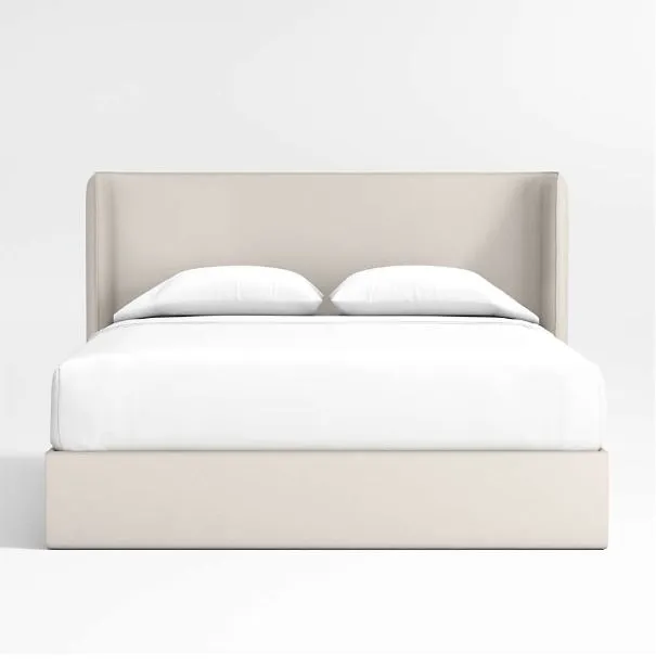 Noa Shelter Cream Upholstered Kids Full Storage Bed