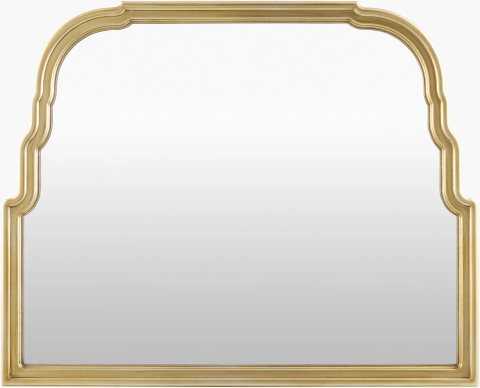 Canterbury Champagne 32"H x 40"W x 2"D Mantel Mirror