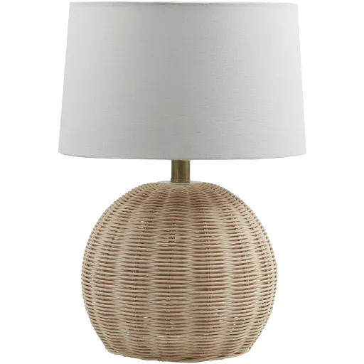 Melange  Natural 19"H x 13"W x 13"D Accent Table Lamp