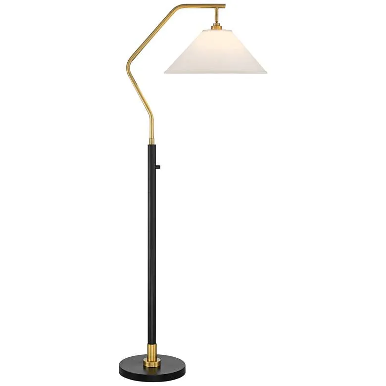Possini Euro Rook 66" Chairside Arc Floor Lamp with Dimmer