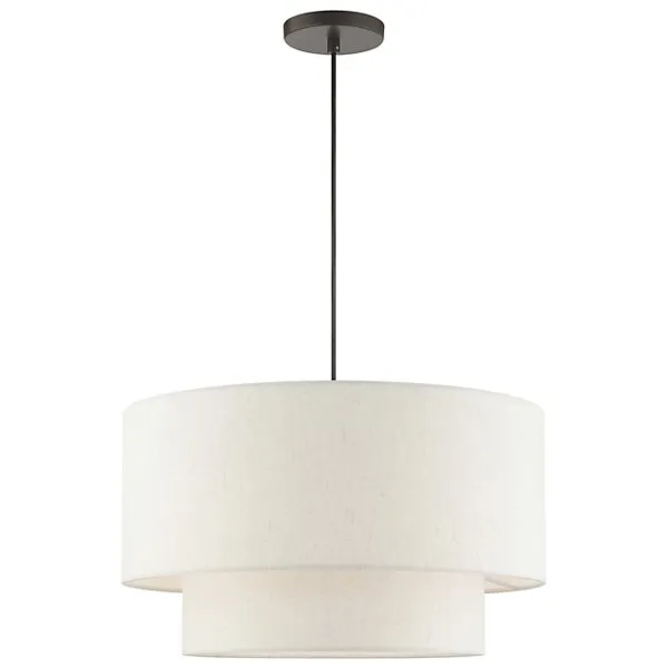 Maureen Double Drum Pendant
