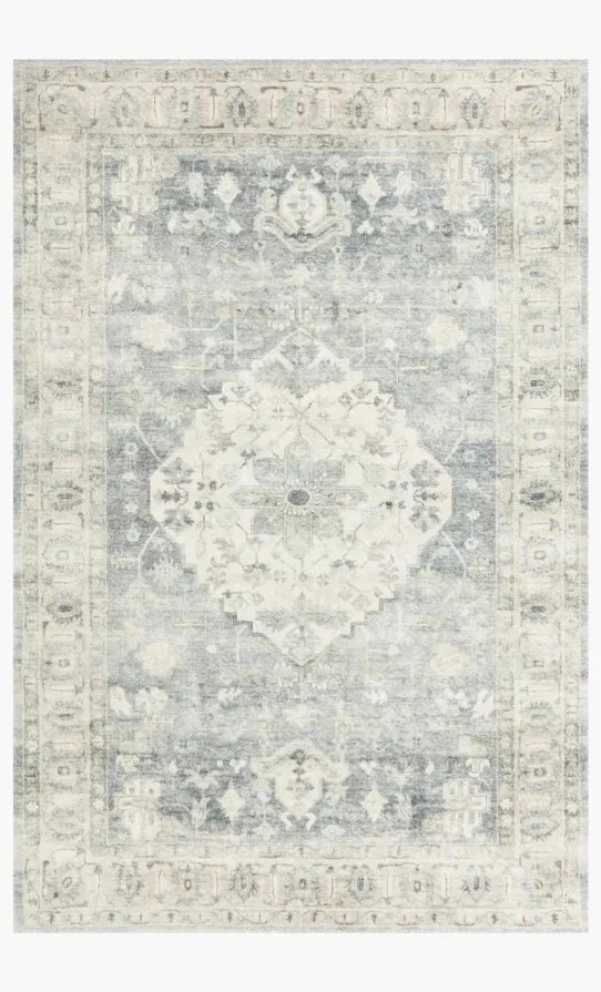 Rosette ROS-07 Denim / Fog 5'-0" x 7'-6"