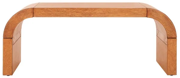 Liasonya Curved Coffee Table - Light Natural