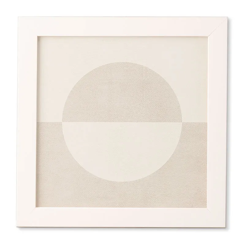 Round by almostmakesperfect - Framed Wall Art Basic White 12" x 12"