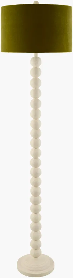 Zelda  Hand Painted 67"H x 16"W x 16"D Accent Floor Lamp