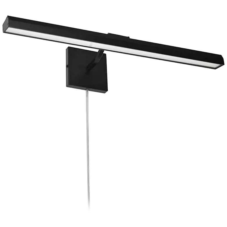 Possini Euro Henry 24" Wide Black LED Picture Light