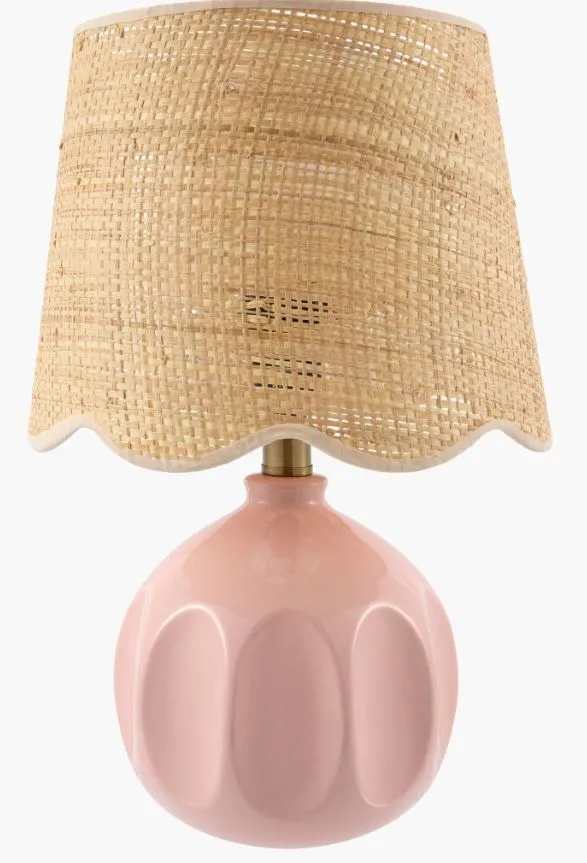 Bellune  Glazed 15"H x 10"W x 10"D Accent Table Lamp