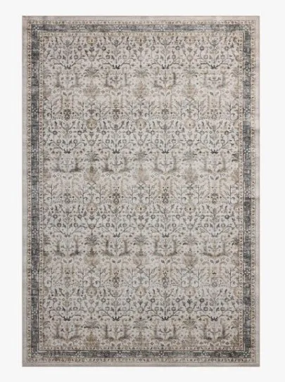 ANS-01 Ivory / Stone 7´6" x 9´6" Rug *Machine Washable rug
