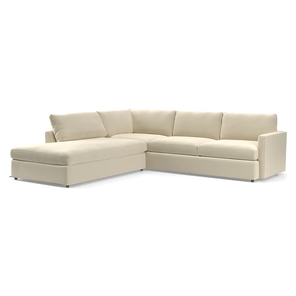 Lounge 2-Piece Left-Arm Bumper Sectional Sofa