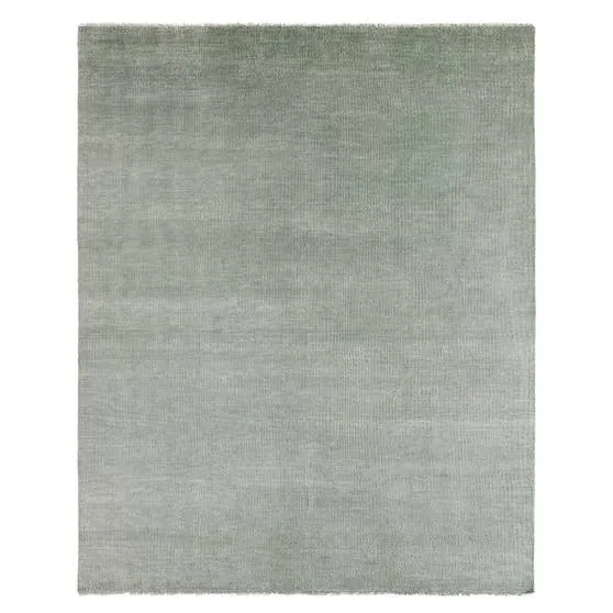 Origin Hand-Knotted Solid Gray Area Rug (10'X14')