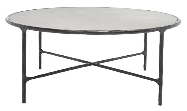 Jessa Round Metal Coffee Table